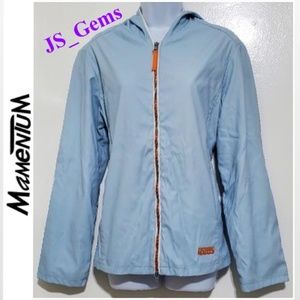 Light Blue Utility Jacket with Hood